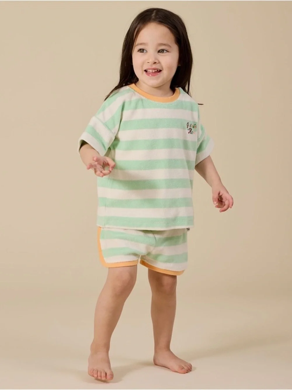 NWOT Goldie + Ace “Peas in a Pod” Striped Terry Set - 5